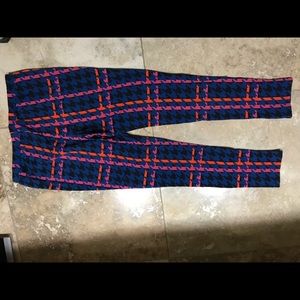 Faded glory houndstooth cute colored leggings